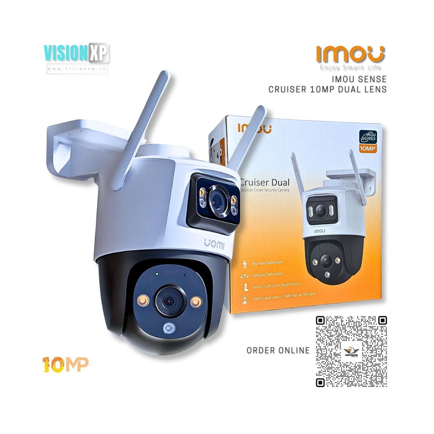 Imou Cruiser 10MP Dual Lens Outdoor Full Colour WiFi P&T Camera Imou Cruiser 10MP Dual Lens Outdoor Full Colour WiFi P&T Camera